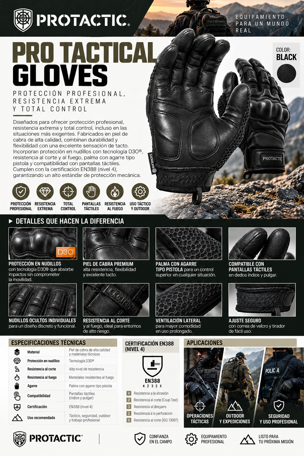 PRO TACTICAL GLOVES
