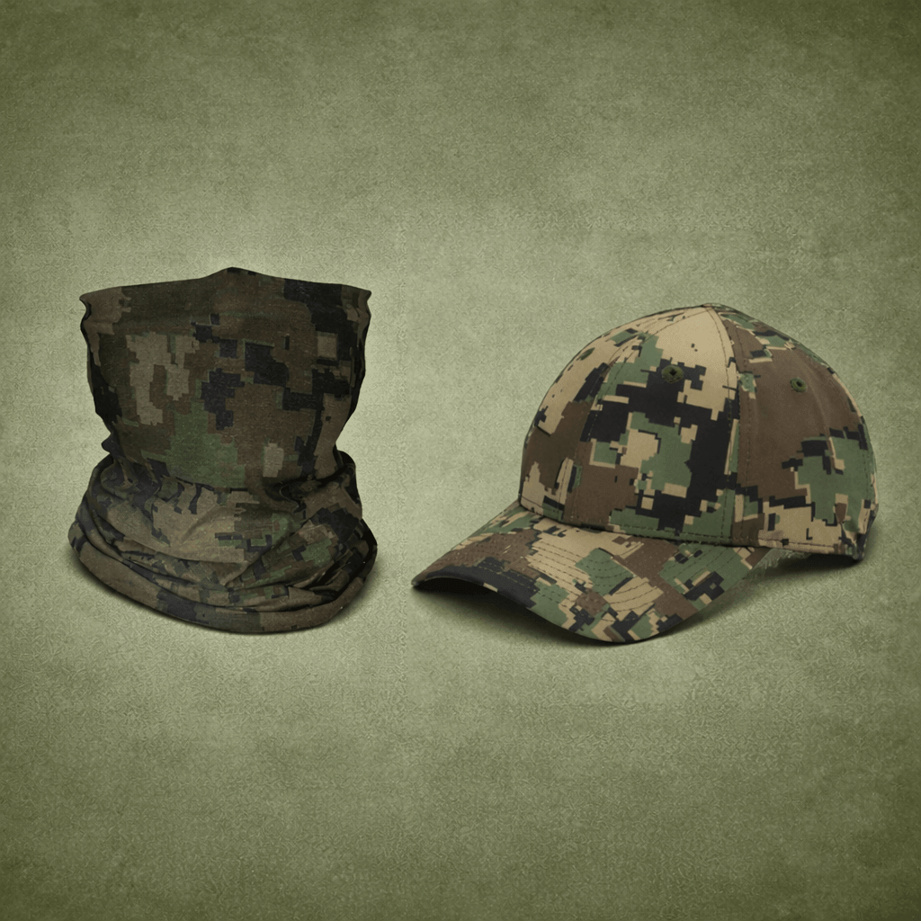 KIT BALACLAVA US4CES + POLY CAMO US4CES CAP