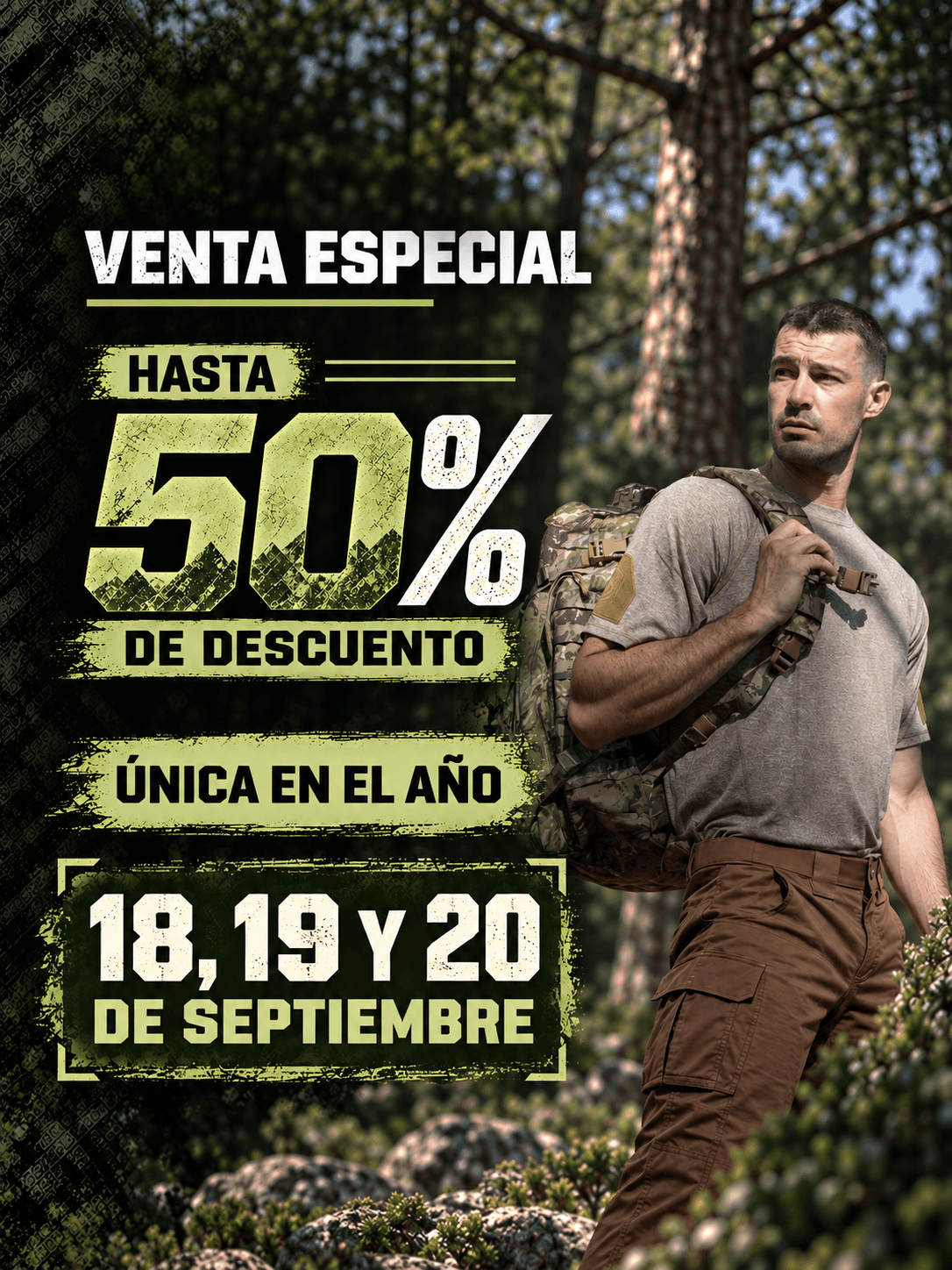 Venta Especial PROTACTIC, 18, 19 y 20 de septiembre